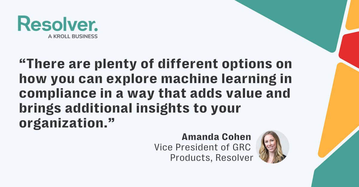 Text quote with image of amanda cohen representing compliance management software