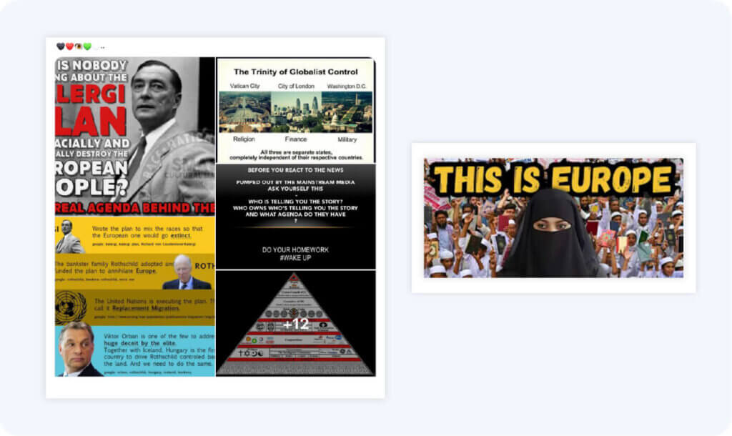 Some of the most widely amplified anti-migrant narratives targeting the eu elections promoted the great replacement and kalergi plan conspiracies on social media.