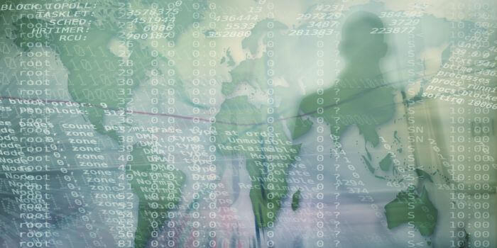 Digital background with binary representing breach notification