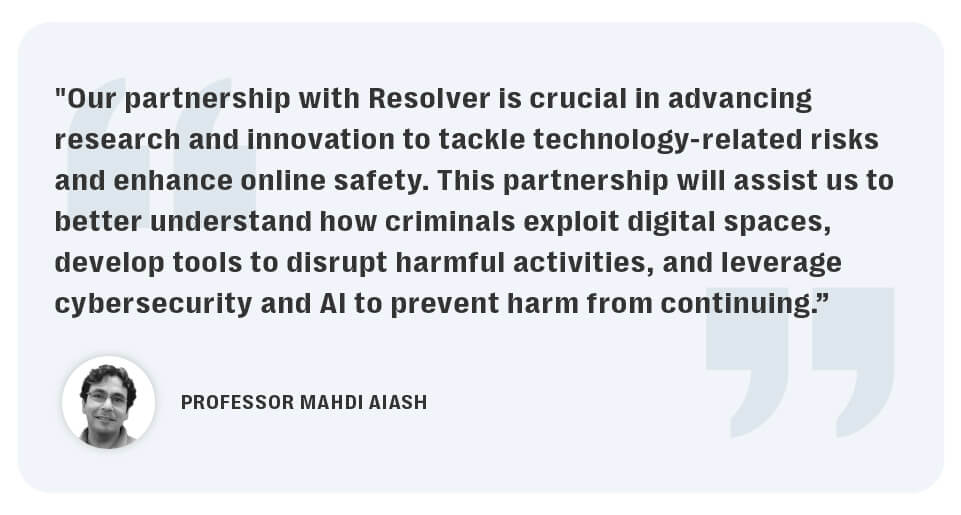 The research partnership is crucial to advancing harm prevention research and tackling technology-related risk and enhancing online safety.