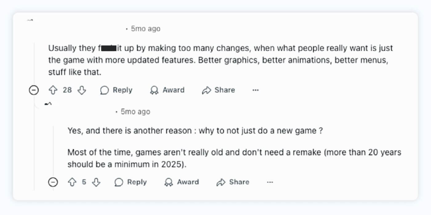 Nostalgia, gaming remakes, brand risks