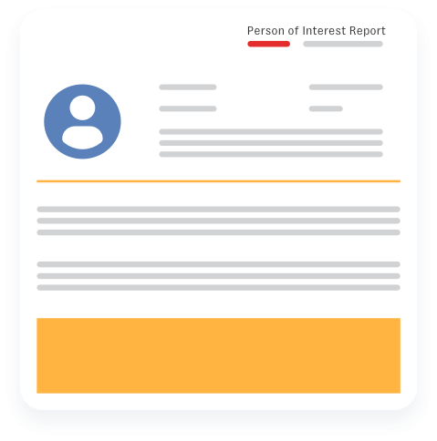 Person-of-Interest Investigations screenshot