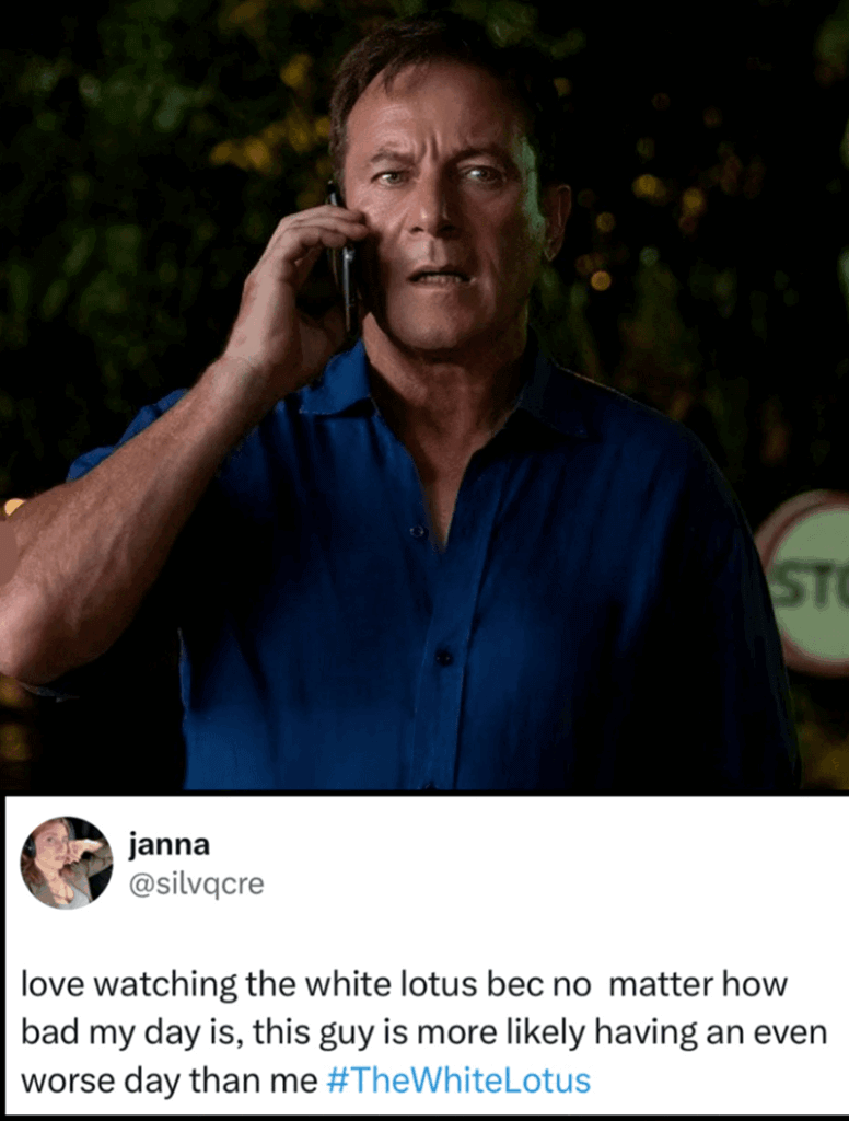 Jason isaacs the white lotus meme