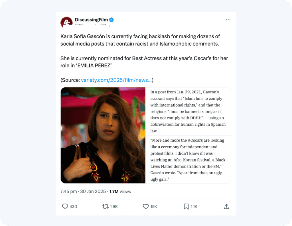 Brand reputation risk in the spotlight: lessons from the emilia pérez fallout 3 The social media backlash around emilia perez shows how a few posts can derail a million dollar pr campaign. Learn how to prevent brand reputation risks with resolver social listening and online risk intelligence.